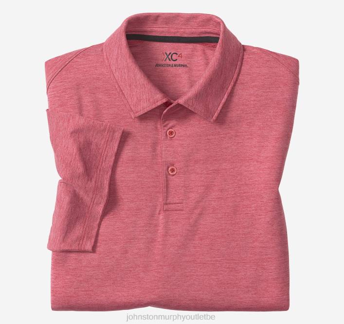 Johnston & Murphy Hommes polo de performance solide xc4 TXRN480 vêtements rouge