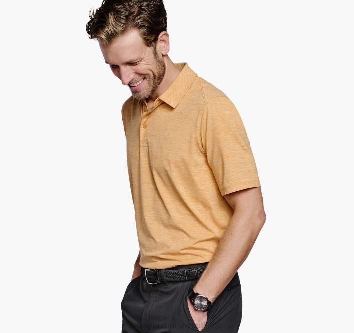 Johnston & Murphy Hommes polo de performance solide xc4 TXRN493 vêtements Tangerine