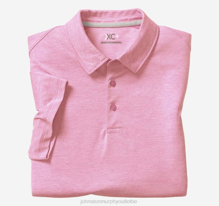 Johnston & Murphy Hommes polo de performance solide xc4 TXRN547 vêtements rose