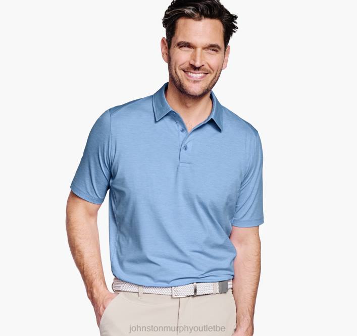 Johnston & Murphy Hommes polo de performance solide xc4 TXRN566 vêtements bleu