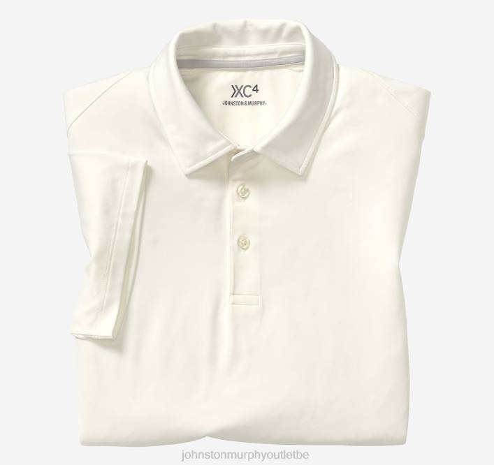 Johnston & Murphy Hommes polo de performance solide xc4 TXRN664 vêtements blanc