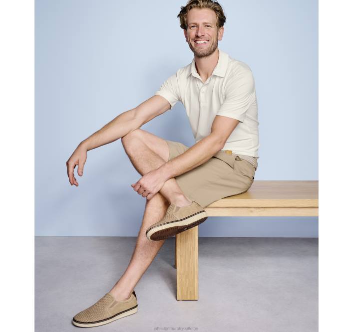 Johnston & Murphy Hommes polo de performance solide xc4 TXRN664 vêtements blanc