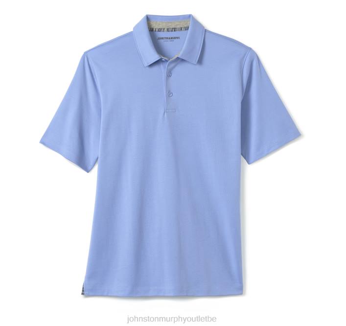 Johnston & Murphy Hommes polo en coton liquide TXRN463 vêtements bleu