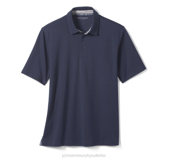 Johnston & Murphy Hommes polo en coton liquide TXRN499 vêtements marine