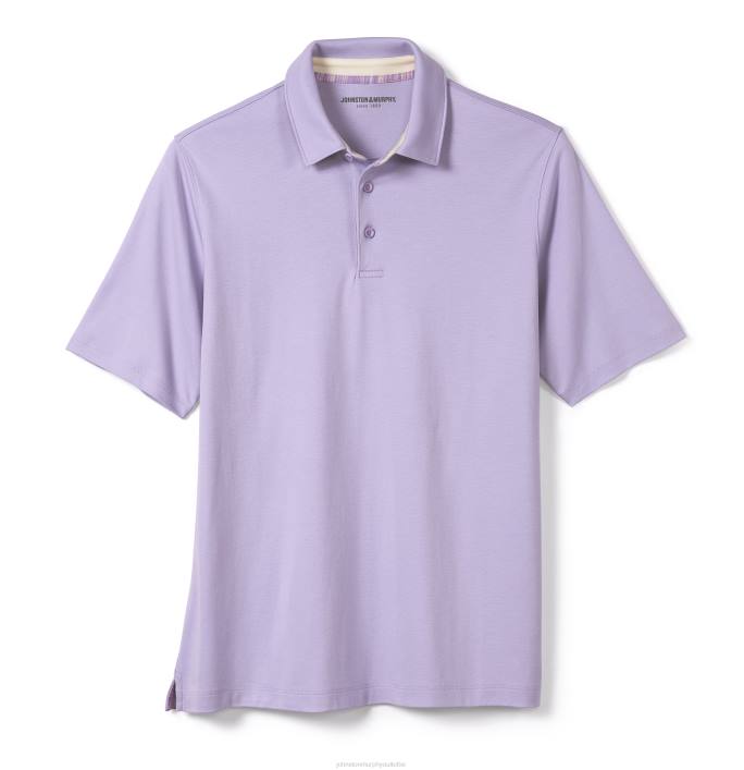 Johnston & Murphy Hommes polo en coton liquide TXRN540 vêtements violet