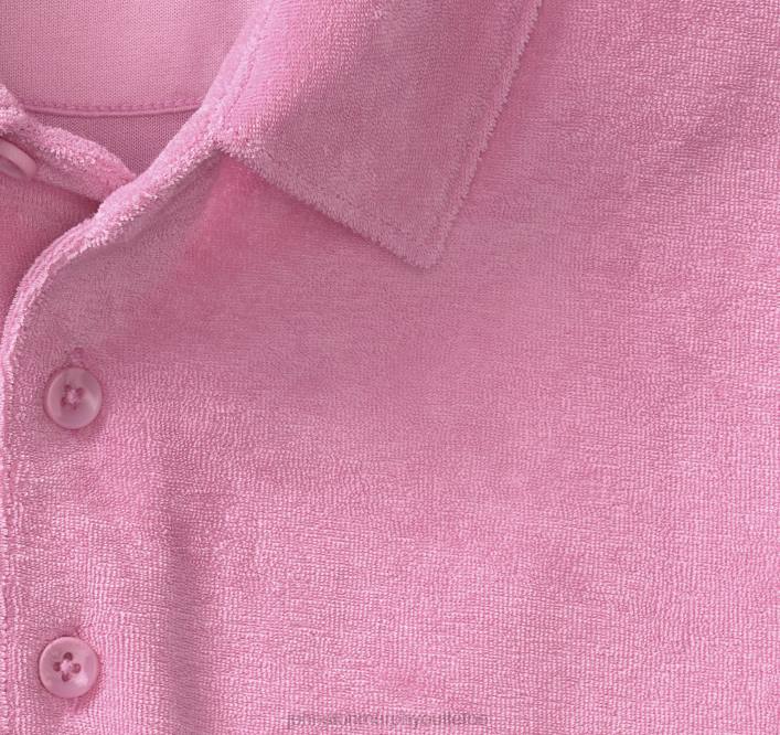 Johnston & Murphy Hommes polo en éponge de coton pima mélangé TXRN809 vêtements rose