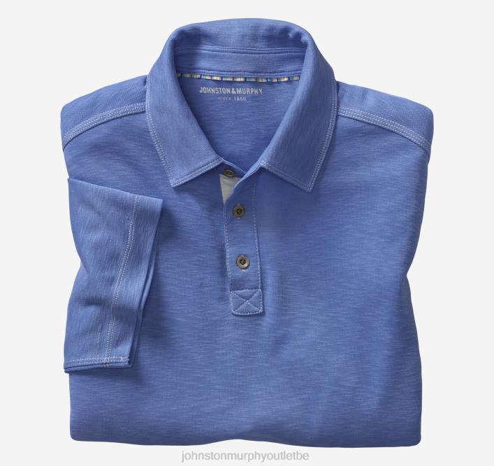 Johnston & Murphy Hommes polo flammé vintage TXRN402 vêtements Royal