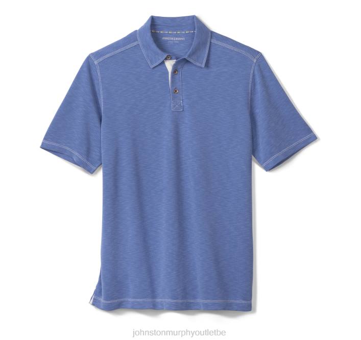 Johnston & Murphy Hommes polo flammé vintage TXRN402 vêtements Royal