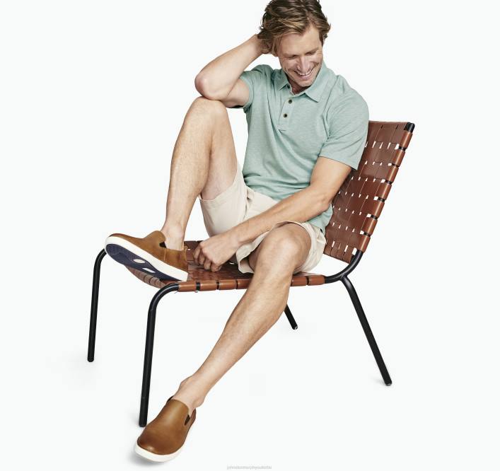 Johnston & Murphy Hommes polo flammé vintage TXRN416 vêtements menthe