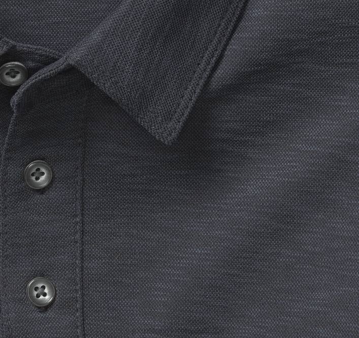 Johnston & Murphy Hommes polo flammé vintage TXRN417 vêtements noir