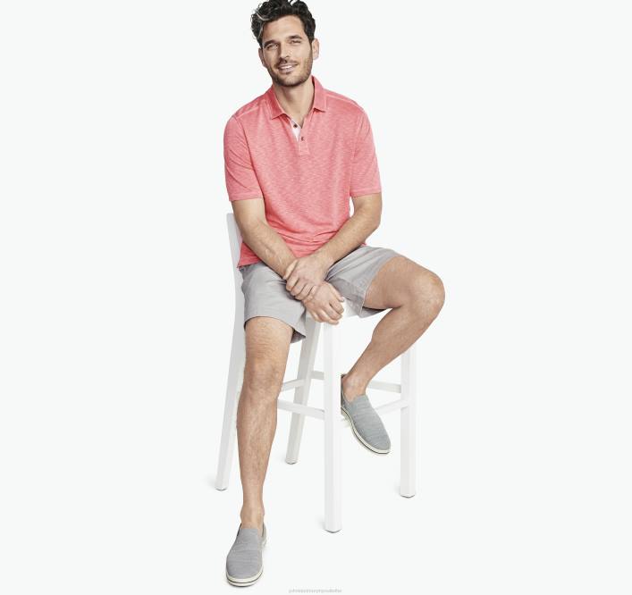 Johnston & Murphy Hommes polo flammé vintage TXRN439 vêtements corail