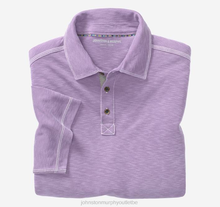 Johnston & Murphy Hommes polo flammé vintage TXRN443 vêtements lavande