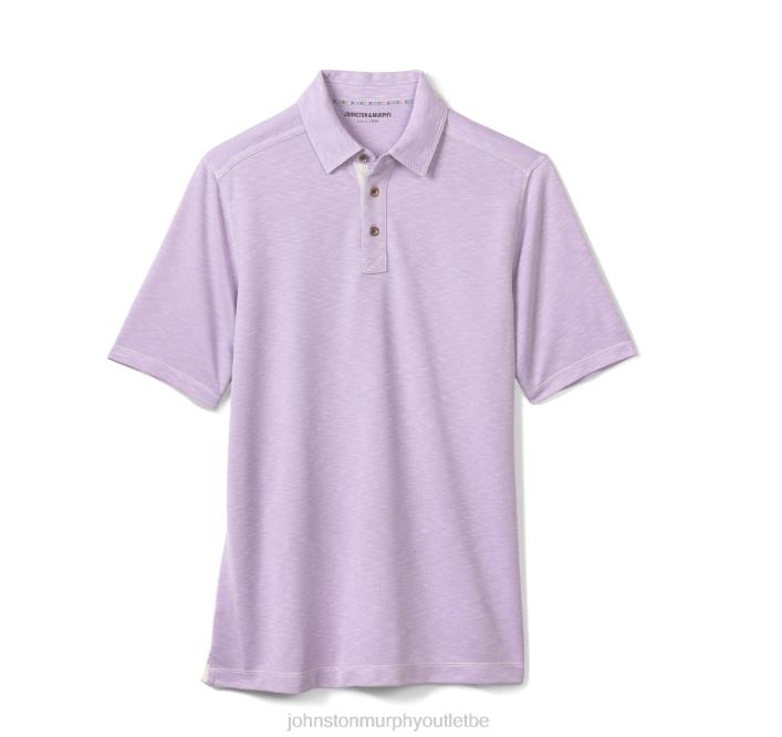Johnston & Murphy Hommes polo flammé vintage TXRN443 vêtements lavande