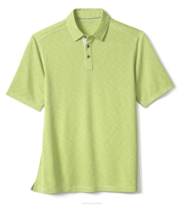 Johnston & Murphy Hommes polo flammé vintage TXRN467 vêtements citron vert