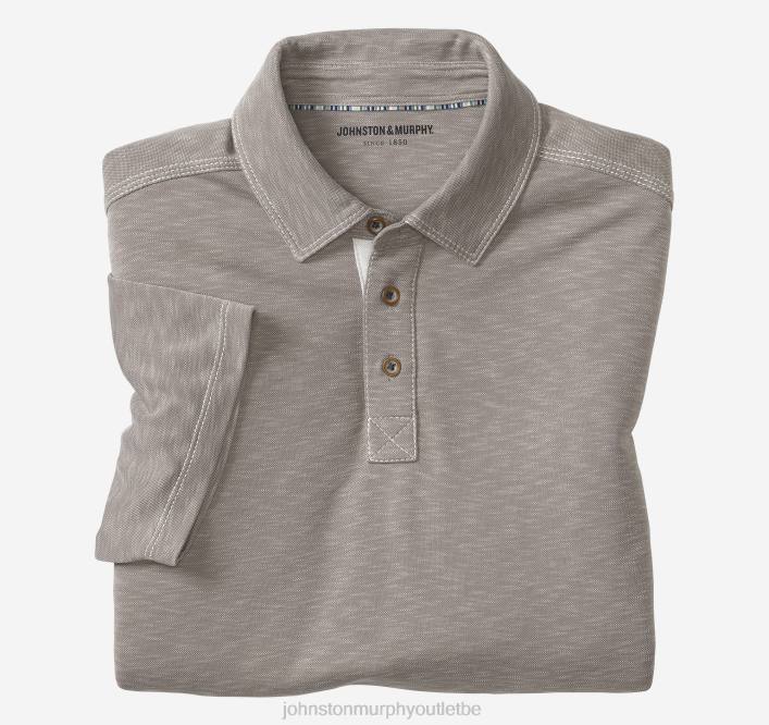 Johnston & Murphy Hommes polo flammé vintage TXRN492 vêtements sable