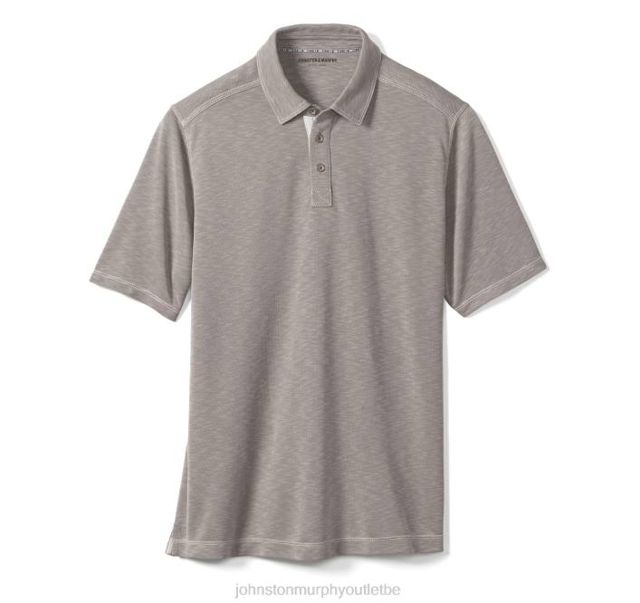 Johnston & Murphy Hommes polo flammé vintage TXRN492 vêtements sable