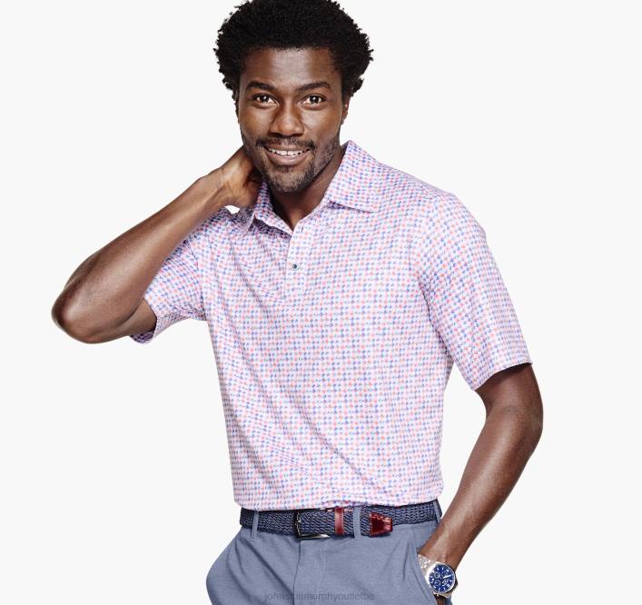 Johnston & Murphy Hommes polo performance xc4 TXRN567 vêtements impression multi-dames