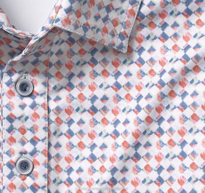 Johnston & Murphy Hommes polo performance xc4 TXRN567 vêtements impression multi-dames