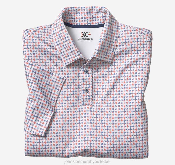Johnston & Murphy Hommes polo performance xc4 TXRN567 vêtements impression multi-dames