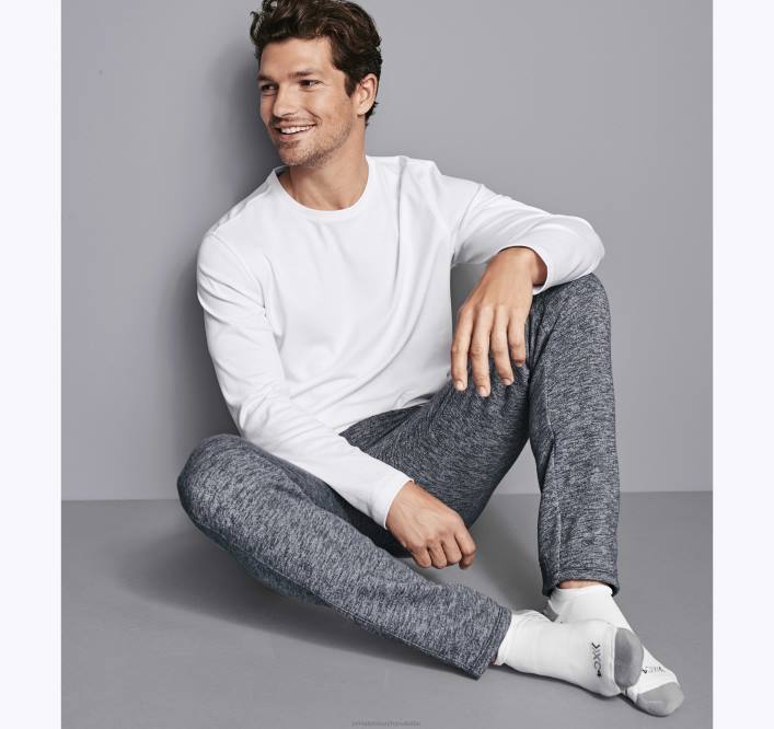 Johnston & Murphy Hommes t-shirt essentiel à manches longues TXRN776 vêtements blanc