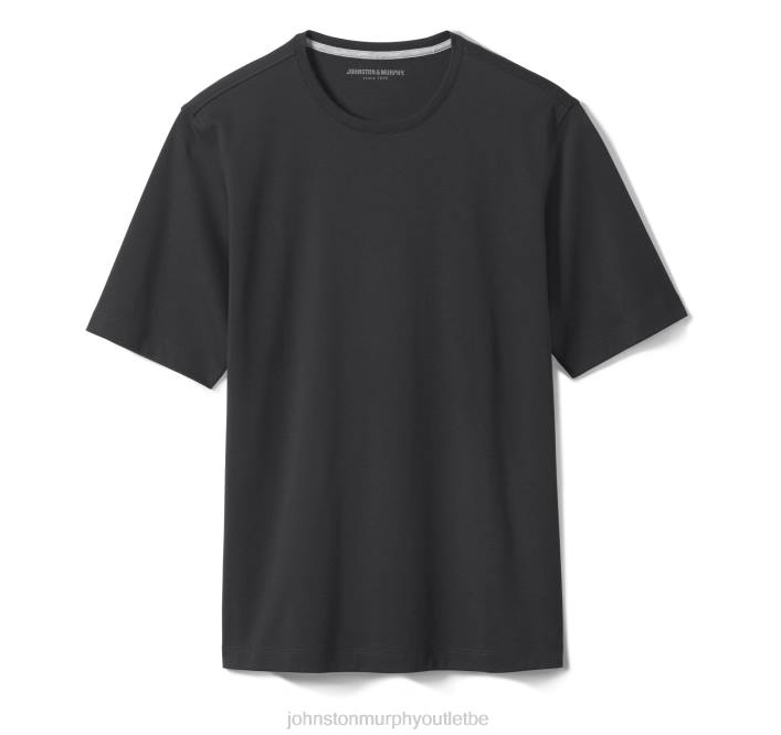 Johnston & Murphy Hommes tee-shirt essentiel TXRN648 vêtements noir