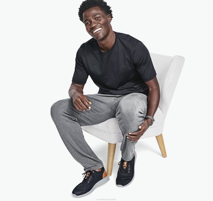 Johnston & Murphy Hommes tee-shirt essentiel TXRN648 vêtements noir