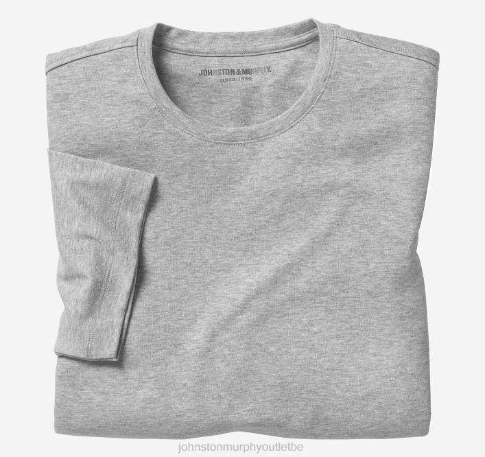 Johnston & Murphy Hommes tee-shirt essentiel TXRN676 vêtements gris chiné