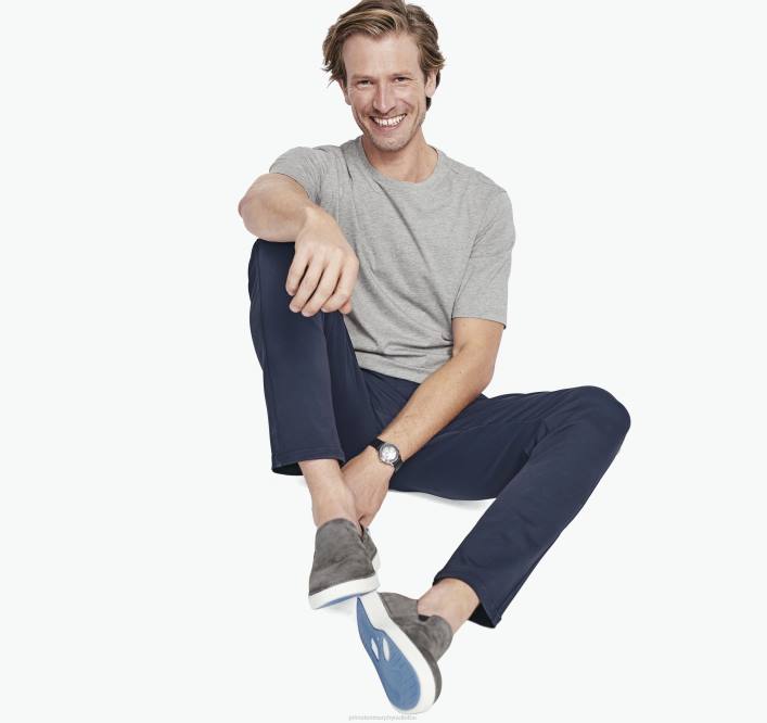 Johnston & Murphy Hommes tee-shirt essentiel TXRN676 vêtements gris chiné