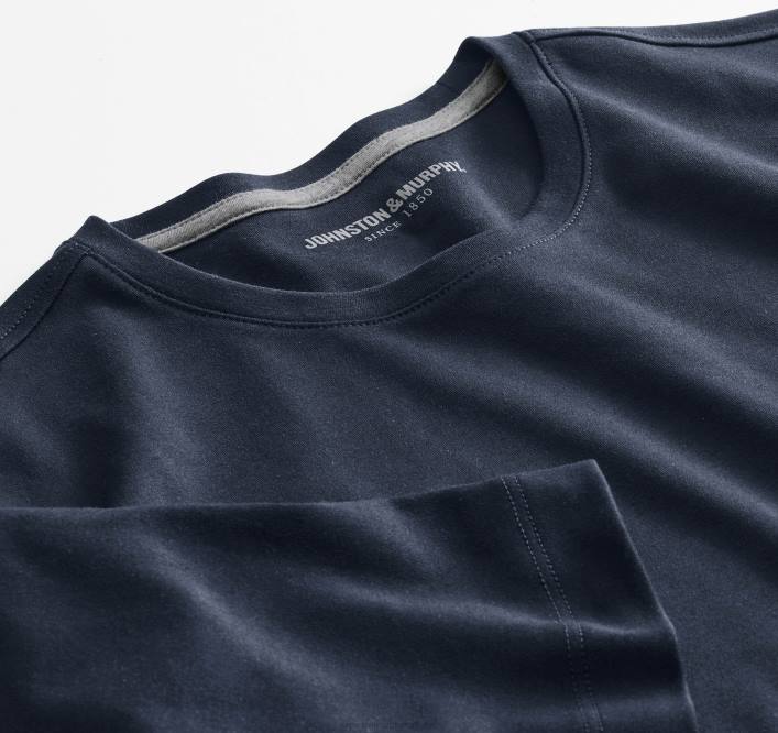 Johnston & Murphy Hommes tee-shirt essentiel TXRN758 vêtements marine