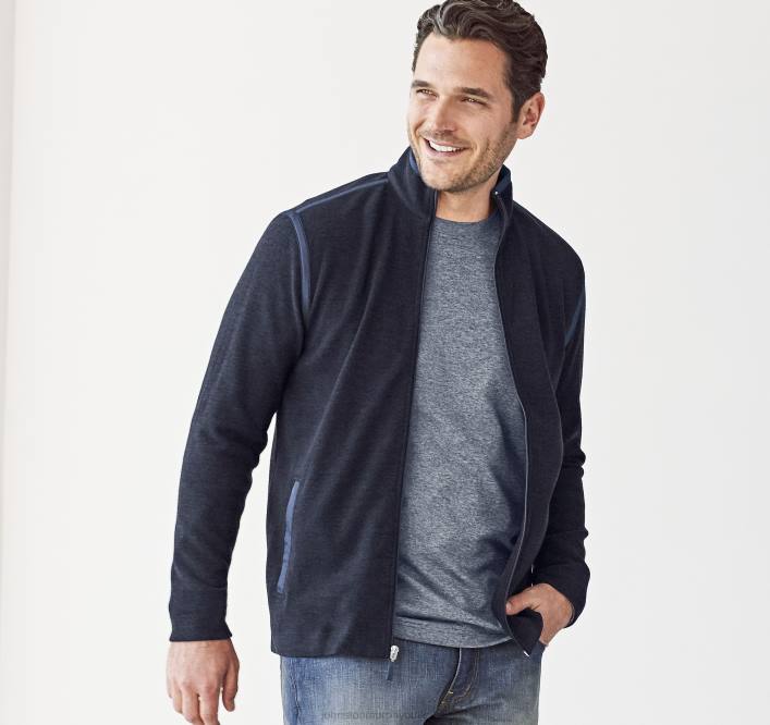 Johnston & Murphy Hommes XC4 Performance Knit entièrement zippé TXRN681 vêtements marine