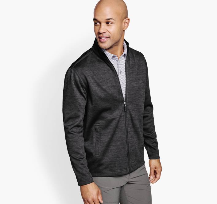Johnston & Murphy Hommes XC4 Performance Knit entièrement zippé TXRN763 vêtements noir