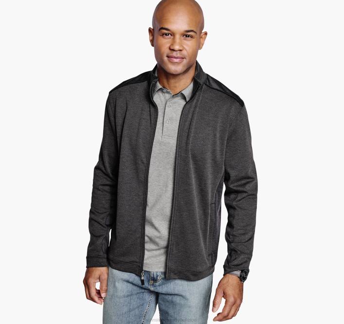 Johnston & Murphy Hommes fermeture éclair complète pour tous les jours TXRN858 vêtements charbon