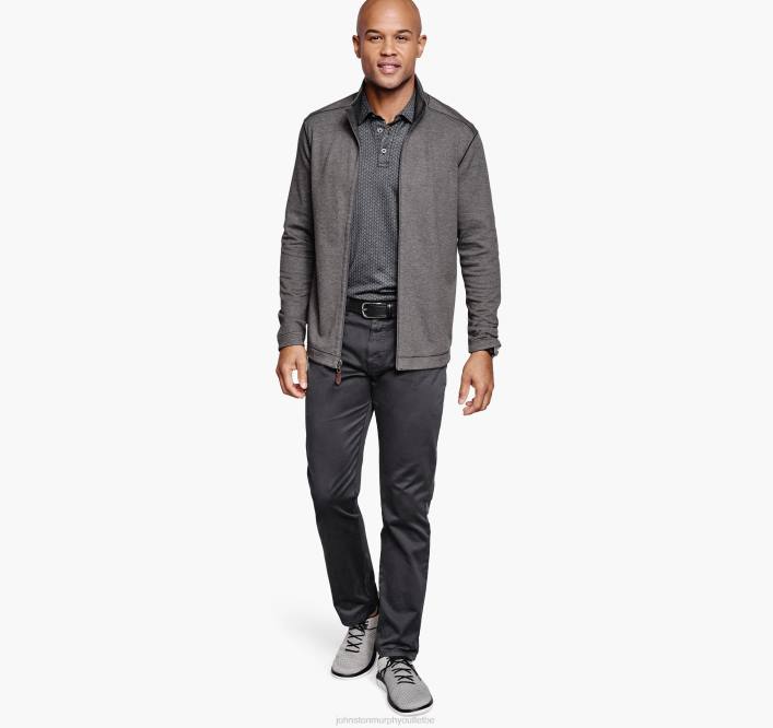 Johnston & Murphy Hommes fermeture éclair intégrale réversible TXRN701 vêtements anthracite/noir