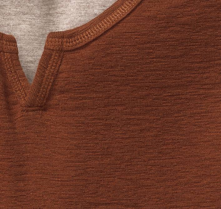 Johnston & Murphy Hommes pull à col fendu TXRN872 vêtements orange