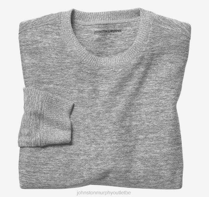 Johnston & Murphy Hommes pull mélangé TXRN896 vêtements gris