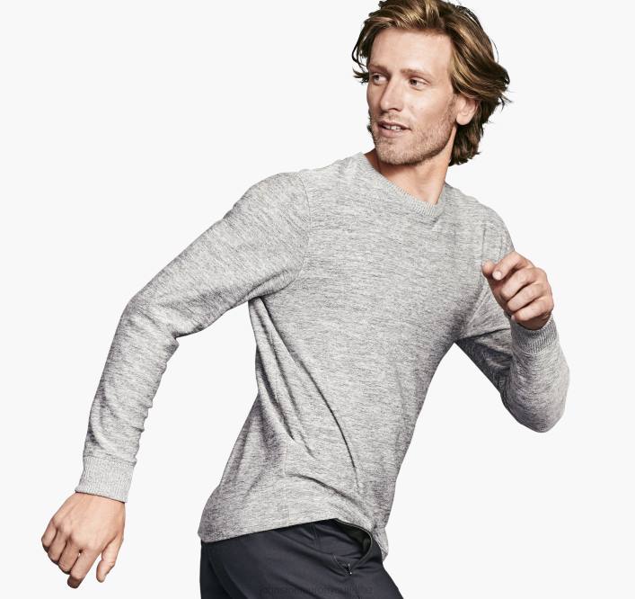 Johnston & Murphy Hommes pull mélangé TXRN896 vêtements gris