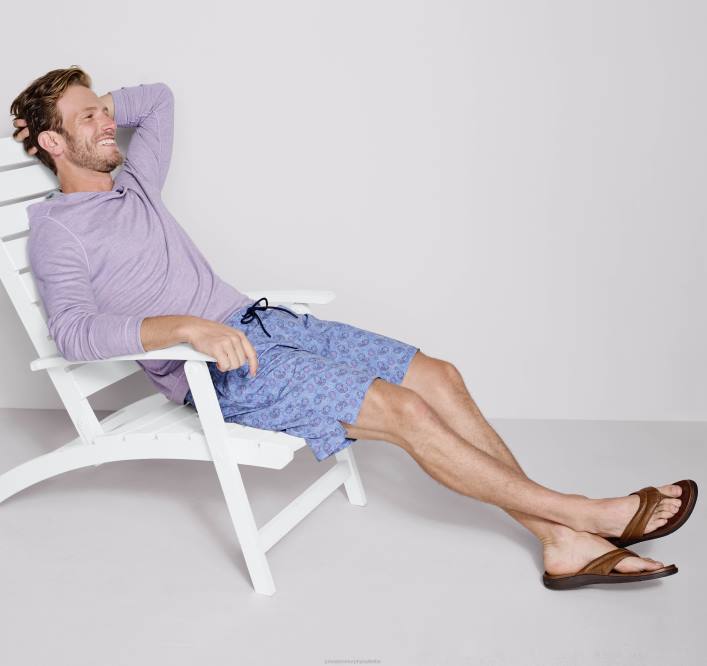 Johnston & Murphy Hommes sweat à capuche réversible en maille TXRN582 vêtements gris/lavande