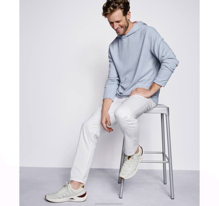 Johnston & Murphy Hommes sweat à capuche réversible en maille TXRN630 vêtements bleu clair/rose