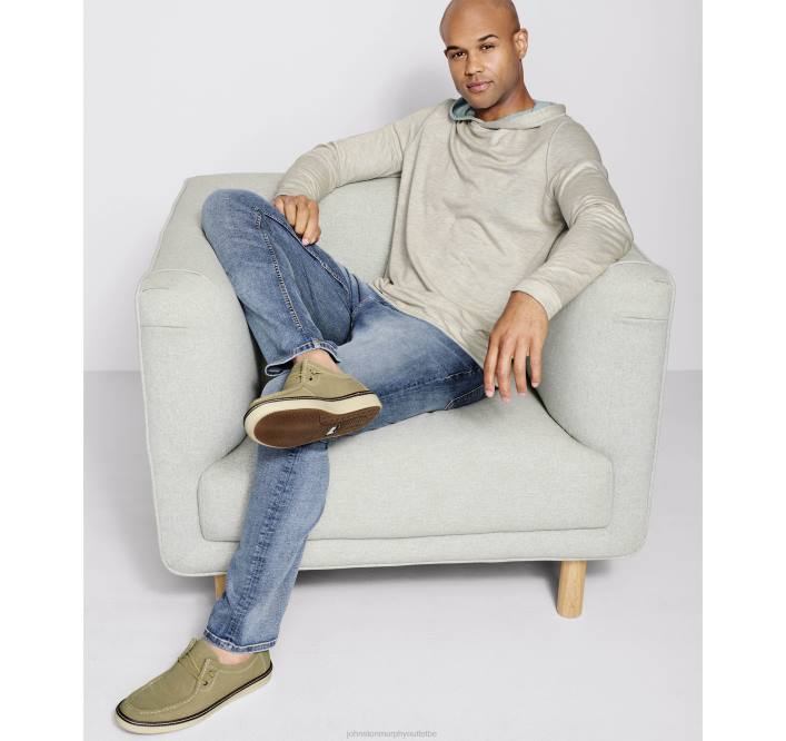 Johnston & Murphy Hommes sweat à capuche réversible en maille TXRN655 vêtements flocons d'avoine/menthe