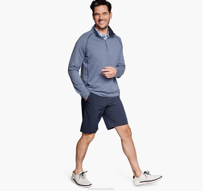 Johnston & Murphy Hommes xc4 raglan quart de zip TXRN541 vêtements bleu