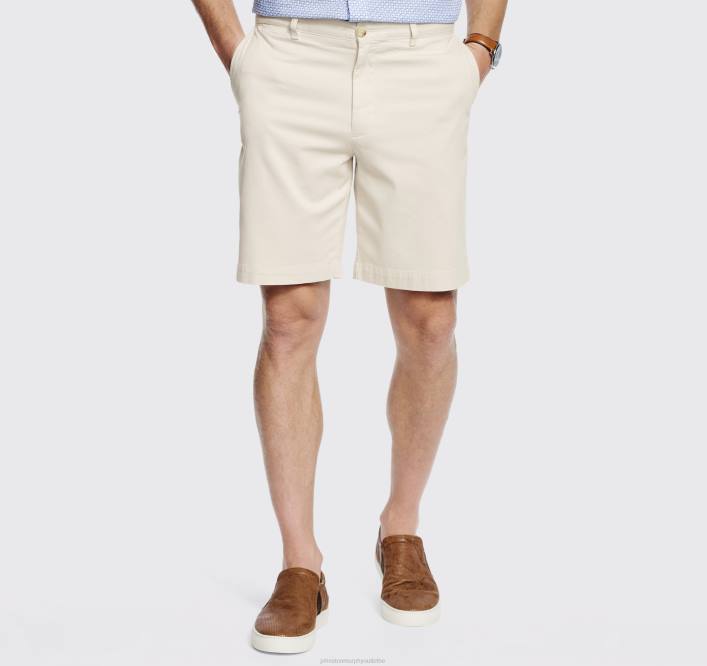 Johnston & Murphy Hommes short chino délavé TXRN404 vêtements pierre