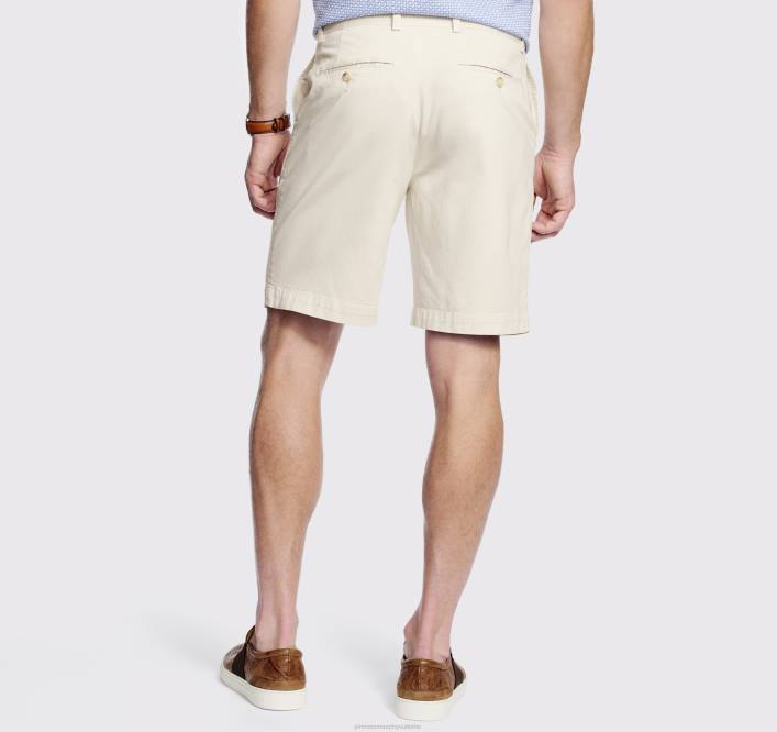 Johnston & Murphy Hommes short chino délavé TXRN404 vêtements pierre