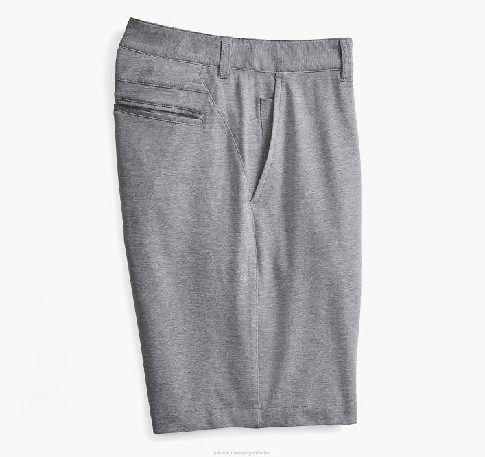 Johnston & Murphy Hommes short de performance XC4 TXRN426 vêtements gris chiné