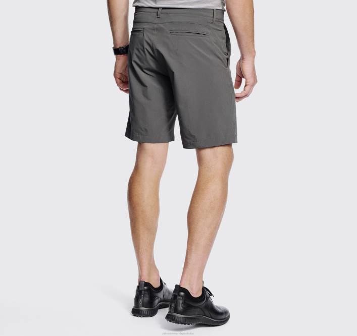 Johnston & Murphy Hommes short de performance XC4 TXRN457 vêtements charbon de bois foncé solide