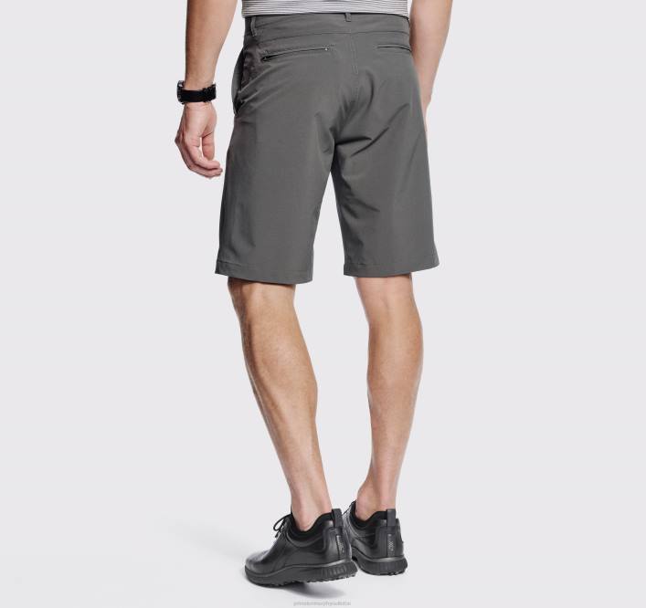 Johnston & Murphy Hommes short de performance XC4 TXRN457 vêtements charbon de bois foncé solide