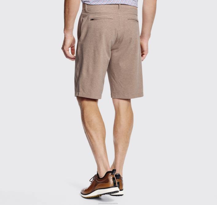 Johnston & Murphy Hommes short de performance XC4 TXRN594 vêtements chiné kaki britannique