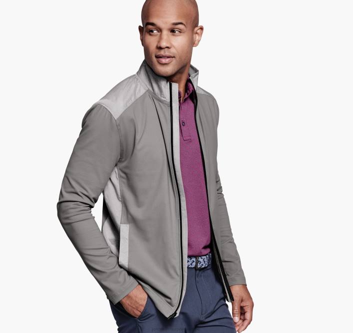 Johnston & Murphy Hommes Veste hybride en tricot Performance XC4 TXRN843 vêtements gris