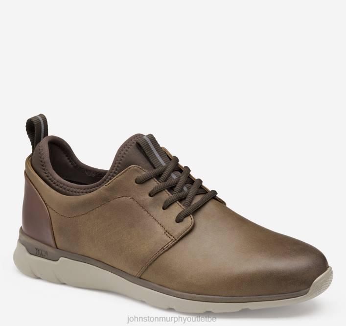 Johnston & Murphy unisexe xc4 prentiss bout uni TXRN311 chaussures grains entiers huilés beiges
