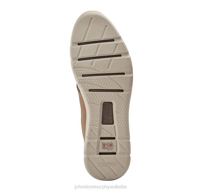 Johnston & Murphy unisexe xc4 prentiss bout uni TXRN311 chaussures grains entiers huilés beiges