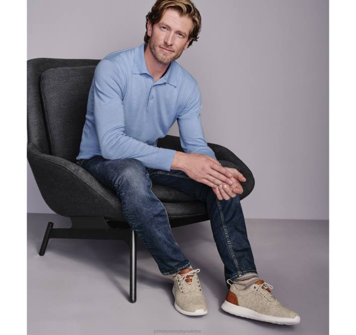Johnston & Murphy unisexe pull polo TXRN826 vêtements bleu clair